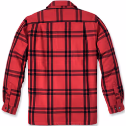 Carhartt Relaxed Fit Flannel Sherpa Lined Camicia, nero-rosso, dimensione XL per uomo