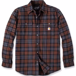 Carhartt Loose Fit Heavyweight Flannel Long-Sleeve Plaid Camicia, rosso, dimensione 2XL per uomo
