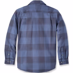 Carhartt Loose Fit Heavyweight Flannel Long-Sleeve Plaid Camicia, blu, dimensione 2XL per uomo