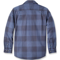 Carhartt Loose Fit Heavyweight Flannel Long-Sleeve Plaid Camicia, blu, dimensione 2XL per uomo