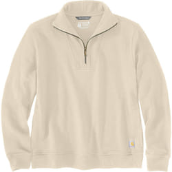 Carhartt Relaxed Fit Half Zip Felpa da donna, beige, dimensione S per donne