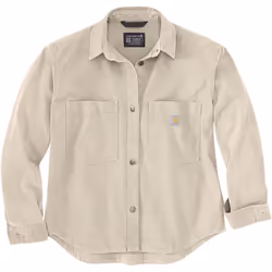 Carhartt Rugged Flex Loose Fit Heavyweight Duck Camicia da donna, beige, dimensione XS per donne