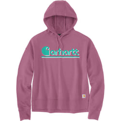 Carhartt Loose Fit Fall Graphic Felpa con cappuccio da donna, rosa, dimensione XL per donne