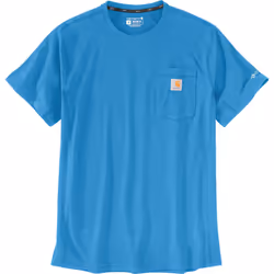 Carhartt Force Relaxed Fit Midweight Short Sleeve Pocket Maglietta, blu, dimensione 2XL per uomo
