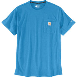 Carhartt Force Relaxed Fit Midweight Short Sleeve Pocket Maglietta, blu, dimensione 2XL per uomo