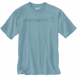Carhartt EMEA Core Logo Workwear Short Sleeve Maglietta, turchese-blu, dimensione XS per uomo