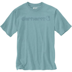 Carhartt EMEA Core Logo Workwear Short Sleeve Maglietta, turchese-blu, dimensione XS per uomo