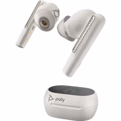 POLY Auricolari bianco sabbia Voyager Free 60+ UC + Adattatore BT700 USB-C + Custodia di ricarica touchscreen - Vista aggiuntiva 7