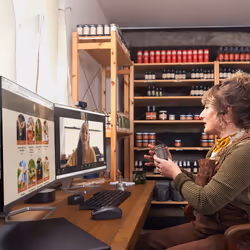 POLY Auricolari nerofumo Voyager Free 60+M UC + Adattatore BT700 USB-C + Custodia per ricarica con touchscreen - Vista aggiuntiva 4