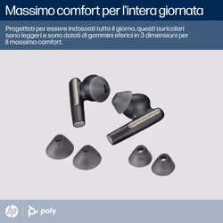 POLY Auricolari nerofumo Voyager Free 60 UC + Adattatore BT700 USB-A + Custodia di ricarica di base - Vista aggiuntiva 5