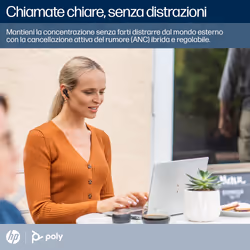 POLY Auricolari nerofumo Voyager Free 60 UC + Adattatore BT700 USB-A + Custodia di ricarica di base - Vista aggiuntiva 6