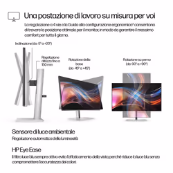 HP Monitor serie 7 Pro QHD Thunderbolt 4 da 27'' - 727pu - Vista aggiuntiva 8