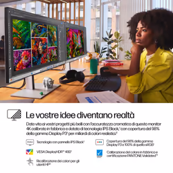 HP Monitor serie 7 Pro 4K Thunderbolt 4 da 27'' - 727pk - Vista aggiuntiva 8