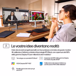 HP Monitor serie 7 Pro 4K per videoconferenze da 27'' - 727pm - Vista aggiuntiva 8
