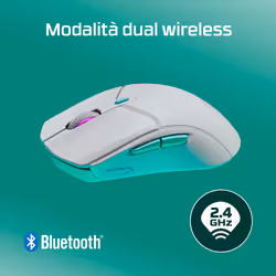 HP HyperX Pulsefire Haste 2 Core Wls – Mouse da gaming (bianco/verde/viola) - Vista aggiuntiva 8
