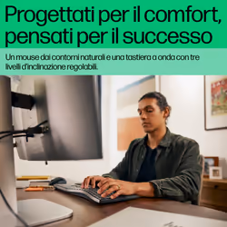 HP Combinazione di mouse e tastiera 680 Comfort Dual-Mode - Vista aggiuntiva 5