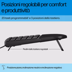 HP 485 Comfort Wired Keyboard - Vista aggiuntiva 5