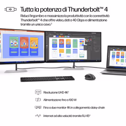 HP Monitor serie 7 Pro da 31,5” 4K Thunderbolt 4 – 732 pk - Vista aggiuntiva 6