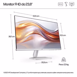 HP Series 5 Monitor Serie 5 23,8" FHD – 524sf - Vista aggiuntiva 8