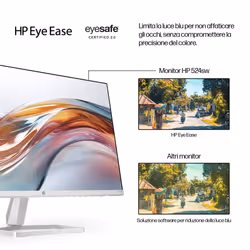 HP Monitor Serie 5 23,8" FHD bianco – 524sw - Vista aggiuntiva 8