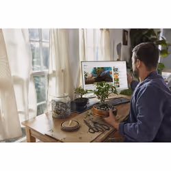 HP Series 5 27 inch FHD Monitor with Speakers - 527sa - Vista aggiuntiva 7