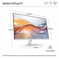 HP Series 5 Monitor Serie 5 27" FHD – 527sf - Vista aggiuntiva 8