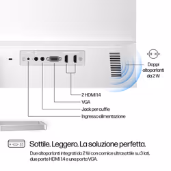 HP Series 5 27 inch FHD Monitor with Speakers - 527sa - Vista aggiuntiva 5