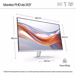 HP Series 5 Monitor Serie 5 31,5" FHD – 532sf - Vista aggiuntiva 8
