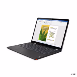 Lenovo 13w Yoga AMD Ryzen™ 5 7530U Ibrido (2 in 1) 33,8 cm (13.3") Touch screen WUXGA 16 GB DDR4-SDRAM 512 GB SSD Wi-Fi 6 (802.11ax) Windows 11 Pro Tedesco Nero
