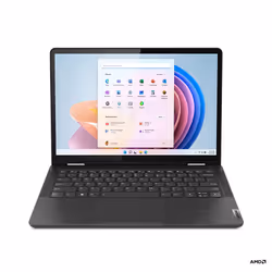 Lenovo 13w Yoga AMD Ryzen™ 5 7530U Ibrido (2 in 1) 33,8 cm (13.3") Touch screen WUXGA 16 GB DDR4-SDRAM 512 GB SSD Wi-Fi 6 (802.11ax) Windows 11 Pro Tedesco Nero