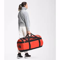 The North Face Base Camp Duffel L borsone 95 L Poliestere Nero, Rosso - Vista aggiuntiva 5