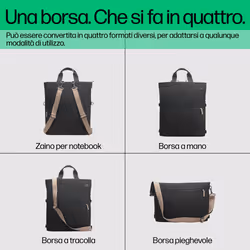 HP Borsa-zaino 14'' Convertible Laptop Backpack Tote - Vista aggiuntiva 5