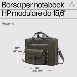 HP Borsa modulare per laptop da 15,6 pollici - Vista aggiuntiva 4