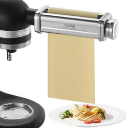 Accessorio Rullo per Sfogliatrice di Pasta Adatto per Impastatrice KitchenAid, Rullo per Tagliapasta in Acciaio Inox Compatibile per Robot da Cucina