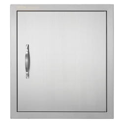 Porta di Accesso per Cucina Porta Singola da Cucina Esterna 18'x 20', Porta da Incasso in Acciaio Inox, Montaggio a Incasso per Isola bbq, Stazione