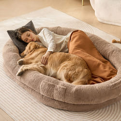 Cuccia per Cani Animali Domestici, 1825x1220x254 mm, Cuccia Grande per Cani di Taglia Grande, Rivestimento in Pelliccia Sintetica Lavabile, Schiuma a