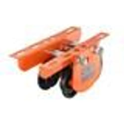 Vevor - Carrello Porta Paranco Elettrico Capacita di Carico 1 t, Carrello con Trave di Spinta in Acciaio Legato Larghezza Regolabile 68-110 mm, Porta