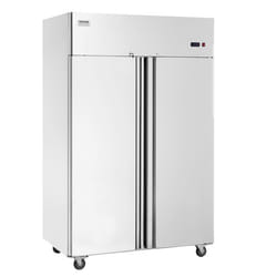 Vevor - Frigorifero Commerciale 1382 x 800 x 2110 mm Frigorifero Verticale a 2 porte 1252 l in Acciaio Inossidabile con Scongelamento Automatico, 6