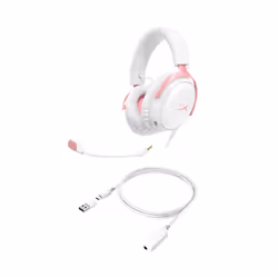 HyperX Cloud III – Gaming Headset (Bianco/Rosa) - Vista aggiuntiva 7