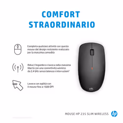 HP Mouse wireless slim 235 - Vista aggiuntiva 5