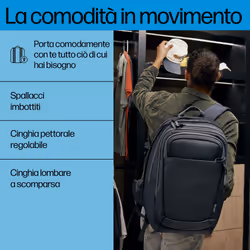 HP Zaino Travel Plus 30L per notebook da 17" - Vista aggiuntiva 7