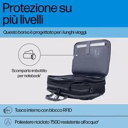 HP Borsa per laptop da 16 pollici Travel Plus 22L - Vista aggiuntiva 6