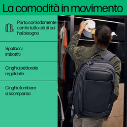 HP Zaino Travel Plus 30L per notebook da 17" - Vista aggiuntiva 7