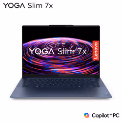 Lenovo Yoga Slim 7x, Copilot+ PC il primo Next Gen AI PC. Notebook 14.5" OLED Touch Qualcomm Snapdragon X Elite 32GB 1TB, Qua ...