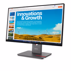Lenovo ThinkVision P24QD-40 Monitor PC 60,5 cm (23.8") 2560 x 1440 Pixel Quad HD LCD Nero - Vista aggiuntiva 2