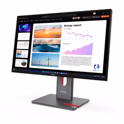 Lenovo ThinkVision P24Q-40 Monitor PC 60,5 cm (23.8") 2560 x 1440 Pixel Quad HD LCD Nero - Vista aggiuntiva 3