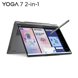 Lenovo Yoga 7 2-in-1 14ILL10 Intel Core Ultra 7 256V Ibrido (2 in 1) 35,6 cm (14") Touch screen WUXGA 16 GB LPDDR5x-SDRAM 512 GB SSD Wi-Fi 7 (802.11be) Windows 11 Home Grigio