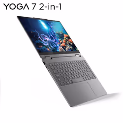 Lenovo Yoga 7 2-in-1 14ILL10 Intel Core Ultra 7 256V Ibrido (2 in 1) 35,6 cm (14") Touch screen WUXGA 16 GB LPDDR5x-SDRAM 512 GB SSD Wi-Fi 7 (802.11be) Windows 11 Home Grigio - Vista aggiuntiva 4