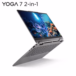 Lenovo Yoga 7 2-in-1 14ILL10 Intel Core Ultra 7 256V Ibrido (2 in 1) 35,6 cm (14") Touch screen WUXGA 16 GB LPDDR5x-SDRAM 512 GB SSD Wi-Fi 7 (802.11be) Windows 11 Home Grigio - Vista aggiuntiva 5
