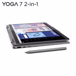Lenovo Yoga 7 2-in-1 14ILL10 Intel Core Ultra 7 256V Ibrido (2 in 1) 35,6 cm (14") Touch screen WUXGA 16 GB LPDDR5x-SDRAM 512 GB SSD Wi-Fi 7 (802.11be) Windows 11 Home Grigio - Vista aggiuntiva 8